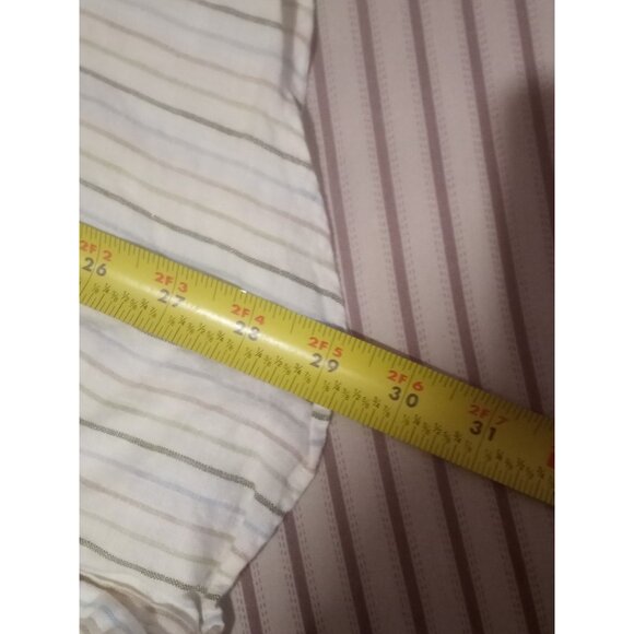 Brooks Brothers Shirt Mens Large L White The Original Polo Button-Up Irish Linen - Picture 11 of 11